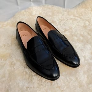 J. Crew Black Academy Penny Loafers Size 6.5 NIB